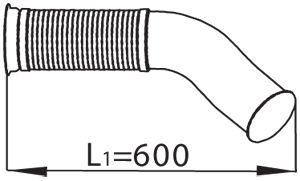 flexible escape salida turbo r500 114mm